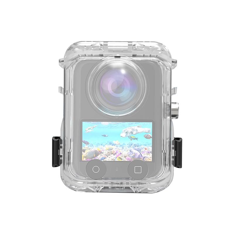 FEICHAO 40m/131ft Underwater Diving Housing Shell Waterproof Case Compatible with OMSO 360 Panoramic Action Camera