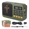 KJV Audio Bible Player, King James Version Electronic Bible, New and Old Testament Talking Audio Bibles for Seniors, Christian Gift for Mother Father Grandma(Green) view 1