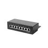 10Gbps CAT6a Patch Panel 8/12 Ports 1U Desktop and Wall Mount Shielded RJ45 Jack LAN Network Installation Cable(Desktop Model 8Port) view 1