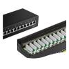 10Gbps CAT6a Patch Panel 8/12 Ports 1U Desktop and Wall Mount Shielded RJ45 Jack LAN Network Installation Cable(Desktop Model 8Port) view 2