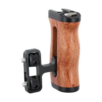 Compatible for Sony SLR & Universal Camera Rabbit Cage - Ergonomic Wooden Side Handle, Photography Grip Accessory