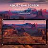Estink Projector Screen 16:9 Projector Movie Screen Portable Foldable HD Projection Screen with Punching Holes for Easy Hanging, High Contrast Polyester Material (84 inches) view 4