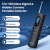 AMOROM 5 in 1 Hidden Camera Detectors, GPS Tracker Finder with 5 Modes, Anti-Theft, Flashlight, Spy Camera Detector for Travel/Hotel/Car/Bathroom, Black view 2