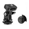Compatible for Nikon DSLR - Adjustable Angle Hot Shoe Mount Adapter, 1/4" Screw Pole for Flash/LED Light view 2