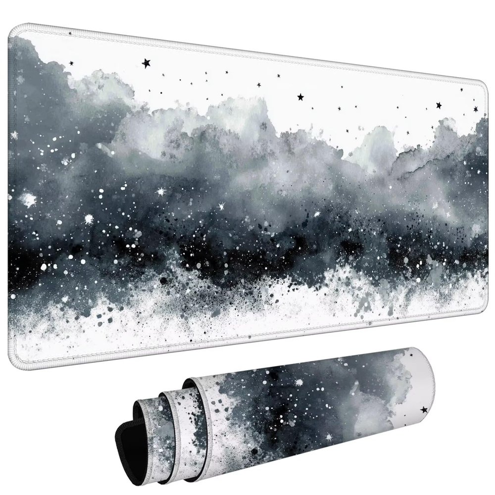 Mouse Pad Gaming Mouse Pad 23.6x55.1in, Compatible with Laser and Optical Mice, Durable Non-Slip Waterproof Base Mause Mat for Office Computer Keyboard Laptop Home Desk Mat (Abstract Cloud) L#L621