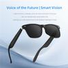 CatXQ AI Smart Glasses | Bluetooth Glasses for Men & Women | Touch Control | Translation | AI Noise Cancellation | Hands-Free Calling for Travel Business Office - Sunglasses & White view 2