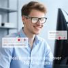 CatXQ AI Smart Glasses | Bluetooth Glasses for Men & Women | Touch Control | Translation | AI Noise Cancellation | Hands-Free Calling for Travel Business Office - Sunglasses & White view 4