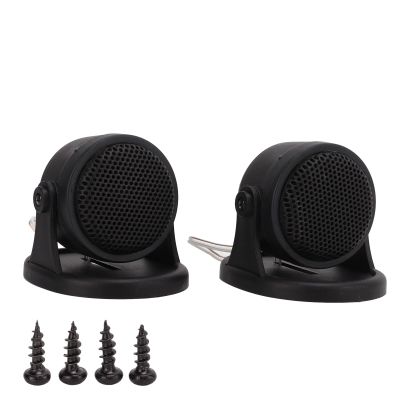 Jauarta Car Tweeters, Mini Silk Dome Audio Speakers 101dB Sensitivity 5 20KHz Frequency Response, with Screws for Universal Car Audio Systems