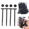 50/100/200PCS Rivet Style Zip Ties, T Zip Tie with Button, Universal Car Zip Tie Buckle Clips for Bumper, Fender, Door Panel, Trim & Engine Splash Shield Retainer (200) view 1