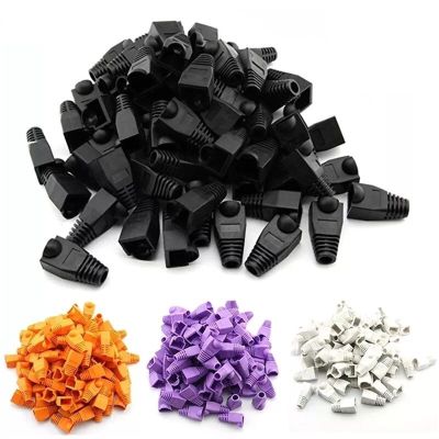 Ktann Cable Strain Relief Boots 300pcs Colorful Ethernet Network RJ45 Connector Caps Strain Relief Boo for Cable Protection(Red)