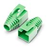 Oinacan Cable Strain Relief Boots 100Pcs Cat6A/Cat7 Ethernet RJ45 Strain Relief Boots Cap Connector Plug Cover(Green) view 1