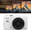 Jiawu 4K Digital Camera, 18X Digital Zoom WiFi Mirrorless Camera, Vlogging Cameras for Starter Kid Children Teen Student Girl Boy, Shoot Cam with 3 Inch Flip Screen, Anti Shake (White) view 2