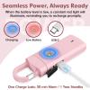 Rechargeable Personal Alarms for Women - Birthday Valentine's Day Gifts for Women, Stocking Stuffers for Teen Girl, Daughter, Safety Keychain Flashlight, Siren Alarm, Travel College Essentials (Pink) view 3