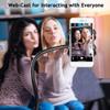Tyenaza Webcam Stand Phone Holder, with Universal 1/4 Inch Screws Flexible Arm 360 Desk Bed Gooseneck Mount Stand for Cell Phone view 3
