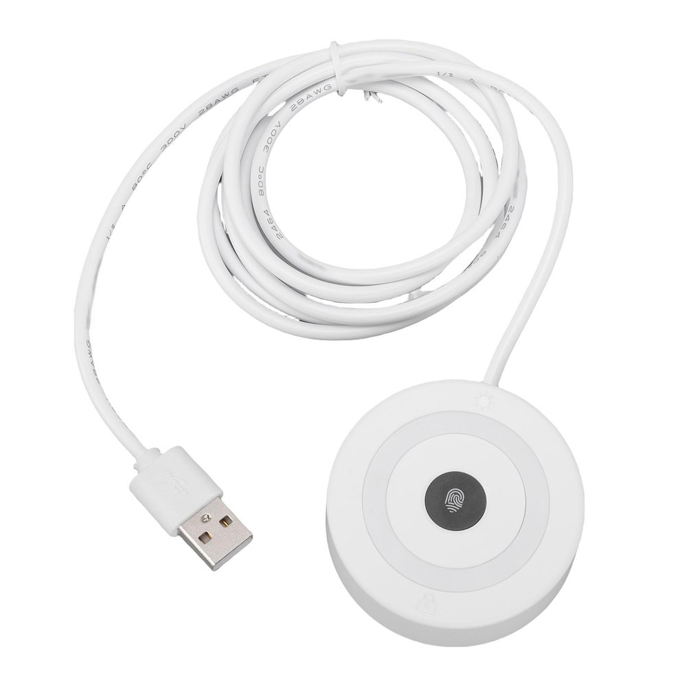 Aramox USB Fingerprint Reader, Window Hello Fingerprint Scanner Fast 0.5s Biometric Login and 360 Touch Control Compatible for 10/11 PC Laptop