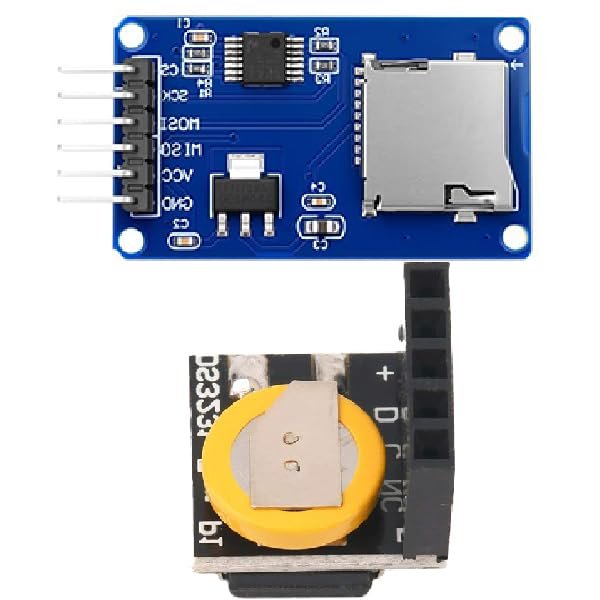 5-Piece Micro SD Card Adapter & 5-Piece DS3231 RTC Module Bundle - SPI/IC Interface for Arduino/Raspberry Pi