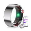 MSDQQTIY 6.0 Smart Ring and Charging CaseIndustry First  0 Measurement ErrorIP68 Waterproof 2025 Smart Ring for Women & Men for Sleep Tracking Wearable Device,Fitness Ring Silver 8# view 1