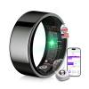MSDQQTIY 6.0 Smart Ring and Charging CaseIndustry First  0 Measurement ErrorIP68 Waterproof 2025 Smart Ring for Women & Men for Sleep Tracking Wearable Device,Fitness Ring Black 12# view 1