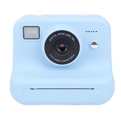Bewinner 1080P 48MP Instant Print Camera, Instant Digital Print Cameras with 4 Rolls Print Paper, 16X Digital Zoom 2.4 Inch Screen Thermal Printing Cameras for Boys Girls (Blue)