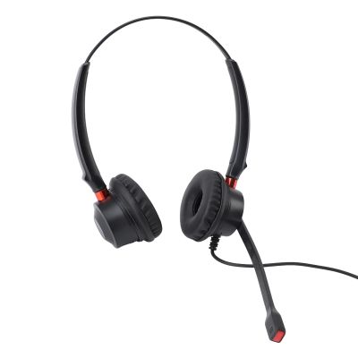 SUNGOOYUE Binaural Noise Canceling Telephone Headset, Easy to Use for Home Office Teleconferencing - USB to USB C 3.5mm Black for PC, Laptop, Tablet