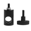 6 Pack 5/8 Inch to 1/4 Inch Adapter, 16mm Female to 17mm Thread Converter for Light Stand Mounting Hardware, Black view 2