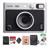 FUJIFILM INSTAX MINI EVO Hybrid Instant Camera (Black) Bundle with 20 Instant Film Sheets + 32GB Memory Card + Carrying Case + Photo Album 64 Pockets + Microfiber Cleaning Cloth view 1