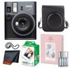 Fujifilm Instax Mini 41 Instant Camera Bundle with Fuji Instax-Instant-mini Film Value Pack (20 Sheets) + Photo Album 64 Pockets + Vintage Style Compatible Carrying Case Black view 1
