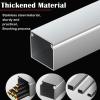5 10 Pcs Heavy Duty Cord Hider, Raceway Metal Cord Cover for Factory/garages/Apartments, Stainless Self Adhesive Wire Protector for Conference Room, Cinema(10 PCS,L 48IN X W 1.6IN X H 1IN) view 4