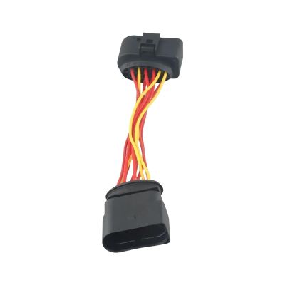 Accessories Connector Adapter Xenon Headlight 10 to 14 Pin 1J0973737 Wire Harness Connector Compatible with Golf MK6 1J0973737