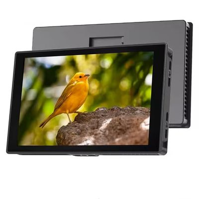 7" Camera Field Monitor, 2000nit HD 1920x1080 IPS Touch Screen with 3D LUT, 4K HDMI Loop in/Out with Peak Focus DSLR Video Assist HDR Waveform, Cold Shoe Mount, 2 NP-F750 Batteries & Cable