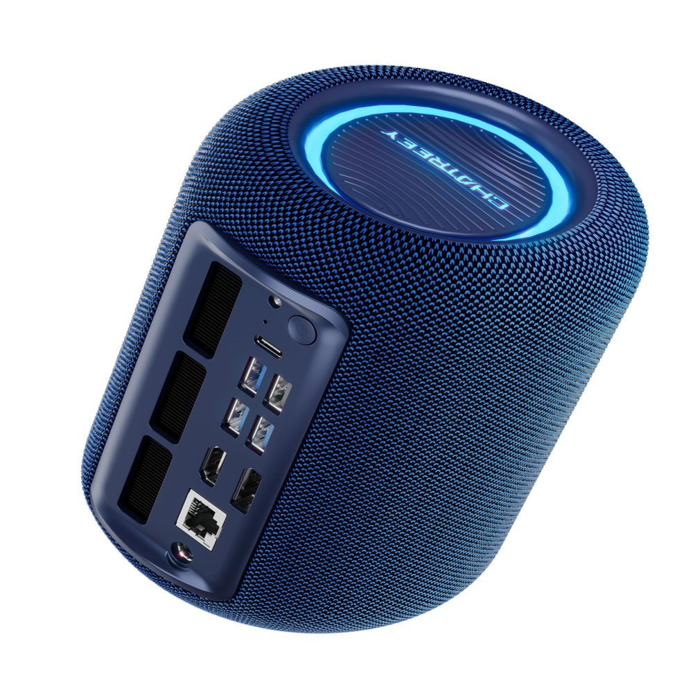 chatreey Gaming Mini PC AMD Ryzen 7 8745HS (8C/16T, Upto 4.9GHz) 16GB DDR5 RAM 512GB SSD, 10W Hi-Fi Speaker Mini Computer with USB-C 4.0/3-Screen Output/Wi-Fi 6/BT 5.2/2.5G NIC for Home Office