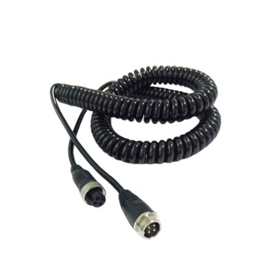 Telescopic Wire Extension Cord Stretchable Harvester Aviation Connector for DVR TV RV Camera Connection- 6M