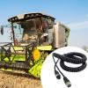 Telescopic Wire Extension Cord Stretchable Harvester Aviation Connector for DVR TV RV Camera Connection- 6M view 2