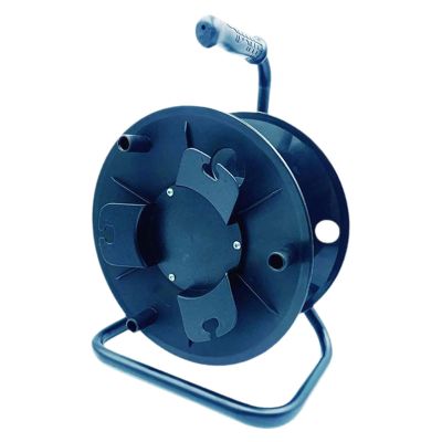 Heavy Duty Cord Reel Extension Cord Storage with Handle Multipurpose Cable Organizer Rolling Line Dish 15.16x14.76x7.09inch for Home Outdoor