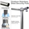 ERRULAN Security Camera Pole Mount Outdoor, Universal Surveillance Camera Post Stand Stainless Steel, CCTV Security Surveillance Pole for School/Parking Lot/Mall(Height 4m/157.4in/13.1ft) view 4