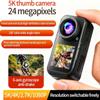 4K Mini Dual Screen Sports Camera,Thumb Action Camera,Wearable on Chest for POV Shooting with EIS Stabilization,WiFi App Remote Control 130Wide for Running Cycling Swimming Hiking Adventures (32GB) view 2