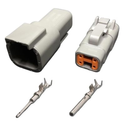 KIUYTRW Automobile 3p4p6p8p12p Sealed Waterproof Harness Plug Connector Dtm06-2s Dtm04-2p