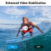 AKASO Brave 7 LE 4K30FPS 20MP WiFi Action Camera with Touch Screen EIS 2.0 Zoom Remote Control 131Feet Waterproof Underwater Camera Dual Color Screens Support External Microphone Vlog Camera view 3