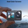 AKASO Brave 7 LE 4K30FPS 20MP WiFi Action Camera with Touch Screen EIS 2.0 Zoom Remote Control 131Feet Waterproof Underwater Camera Dual Color Screens Support External Microphone Vlog Camera view 4