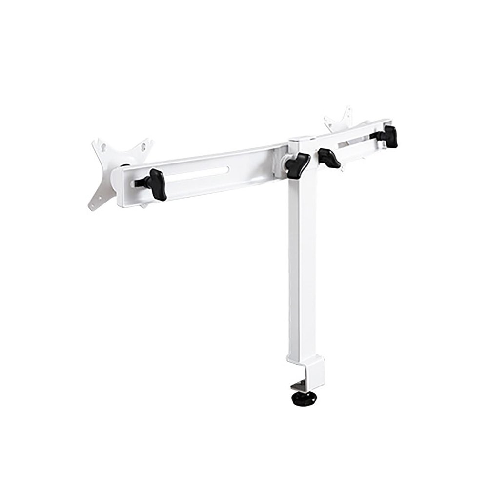 DOIBG Universal Tv Stand Dual for 13-27 Inch Screens, Left and Right Stretch Adjustment Monitor Arm, Mount with Height/Tilt/Swivel Adjustable