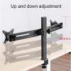 DOIBG Universal Tv Stand Dual for 13-27 Inch Screens, Left and Right Stretch Adjustment Monitor Arm, Mount with Height/Tilt/Swivel Adjustable view 3