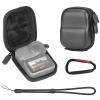AMAZEAR Carry Case for DJI OSMO NANO/Xtra Atto Accessories, Nano Portable and Compact Travel Bag Hard Shell Leather Case with Soft Inner for Protection, Organization, and Storage, Black view 1
