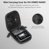 AMAZEAR Carry Case for DJI OSMO NANO/Xtra Atto Accessories, Nano Portable and Compact Travel Bag Hard Shell Leather Case with Soft Inner for Protection, Organization, and Storage, Black view 2
