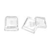 100Pcs Double-Layer Crystal Transparent Keycaps, Custom Blank Cover Cap for DIY Removable Stickers or Scraps of Paper, XDA Profile Backlit Keycap for Cherry MX Switches Mechanical Keyboard (100) view 1