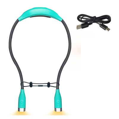 WEISUYUUS USB Rechargeable LED Neck Light 3 Brightness Levels Portable Flexible Light for Night Running Reading Knitting Travel