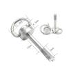 Quick Release Plate Mounting Screws 1pc M2 .5 M3 M5 Stainless Steel D-Ring Camera Mount Screw Quick Release Plate Adapter(M3 6x10mm) view 2