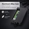 Aluminum Alloy Protective Case for Raspberry W, Black Enclosure with Heat Dissipation - Lightweight Design, Multiple Port Access, Durable Protection for Electronics view 2