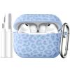 DGege Leopard Engraved Compatible for AirPods Pro 3 Case Cover(2025),Soft Silicone Compatible with Apple AirPods Pro 3 Case for Women,Cute Air Podspro3 Case with Keychain &Cleaning Kit view 1