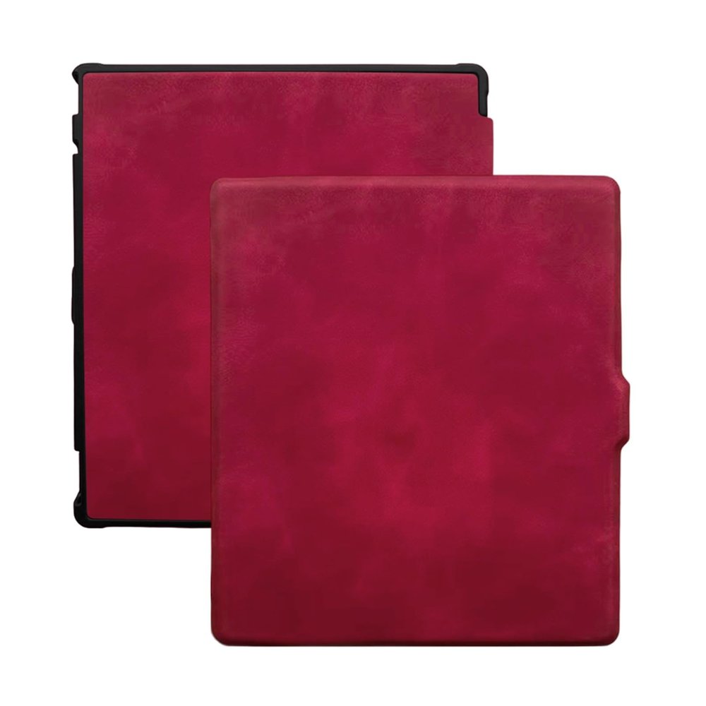 Case Compatible with Boox Go Color 7 (Gen 2 & 1, 2025/2024) 7'' eBook Slim Shockproof Cover with Hand Strap Auto Wake/Sleep Funda(Red)