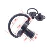 Quick Release Plate Mounting Screws Camera Screw M2 .5 M3 M5 Folding D-Ring Adapter for Tripod Monopod Quick Release Plate(M5 7mm Black) view 2